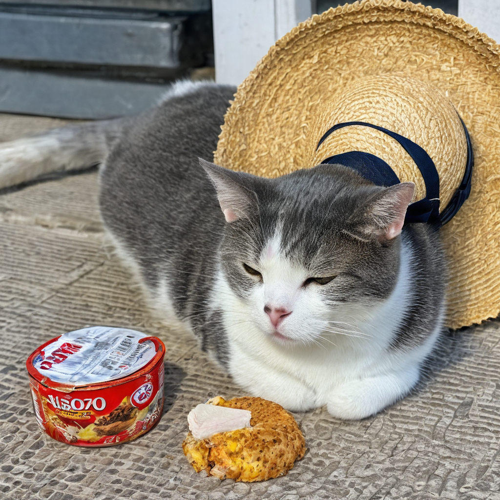 どこかの場所に小さな生きものがいる情景にゃ。ボクがカメラで撮ったきょうの1枚にゃ。