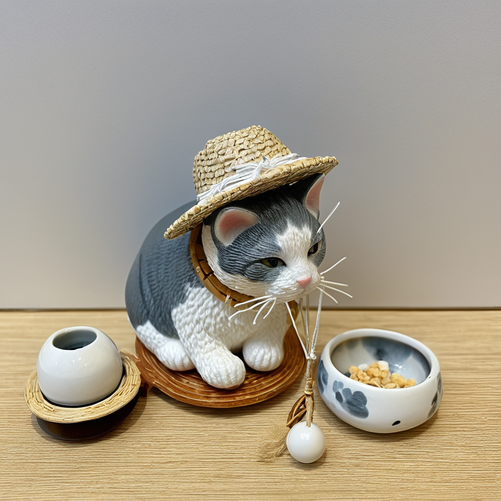 どこかの場所に小さな生きものがいる情景にゃ。ボクがカメラで撮ったきょうの1枚にゃ。